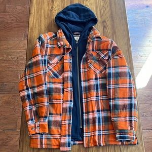 Hooded Flannel Jacket